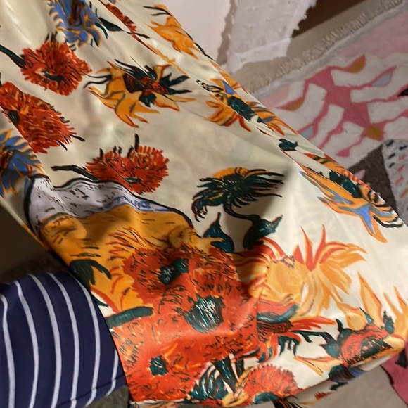 Vintage 1970s Van Gogh art print dress - Picture 12 of 15